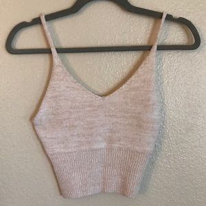 Sparkly knit crop top